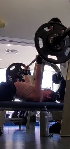 Customer photo review of Heavy Black Wrist Wraps - IPF Approved – 60cm/90cm