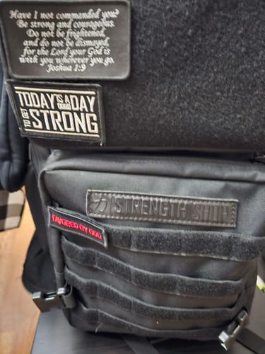 Customer photo review of Training Backpack 2.0, Black - Add Extra Patches