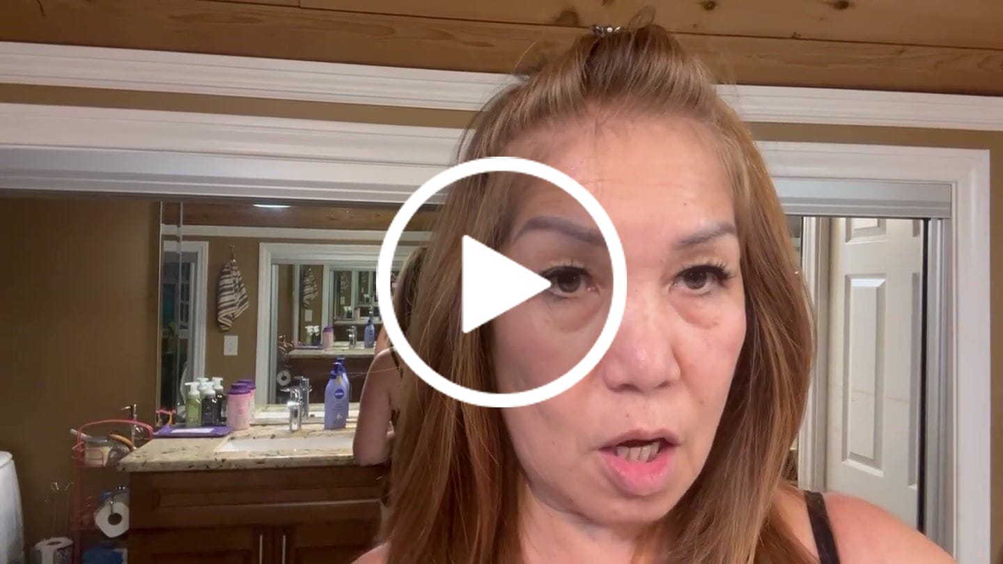 Customer video review of Anti-Aging treatment