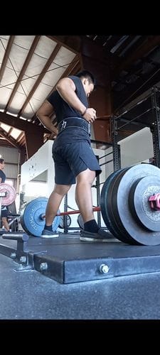 Customer photo review of Double Prong Belt, All Black, 10MM - IPF Approved