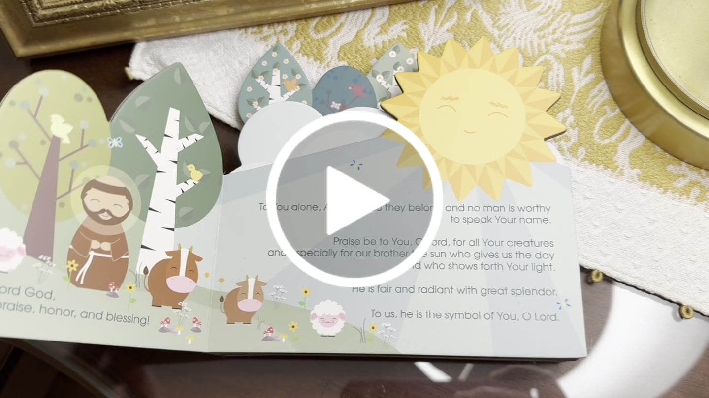 Customer video review of The Canticle of the Sun: Of St. Francis of Assisi shaped book