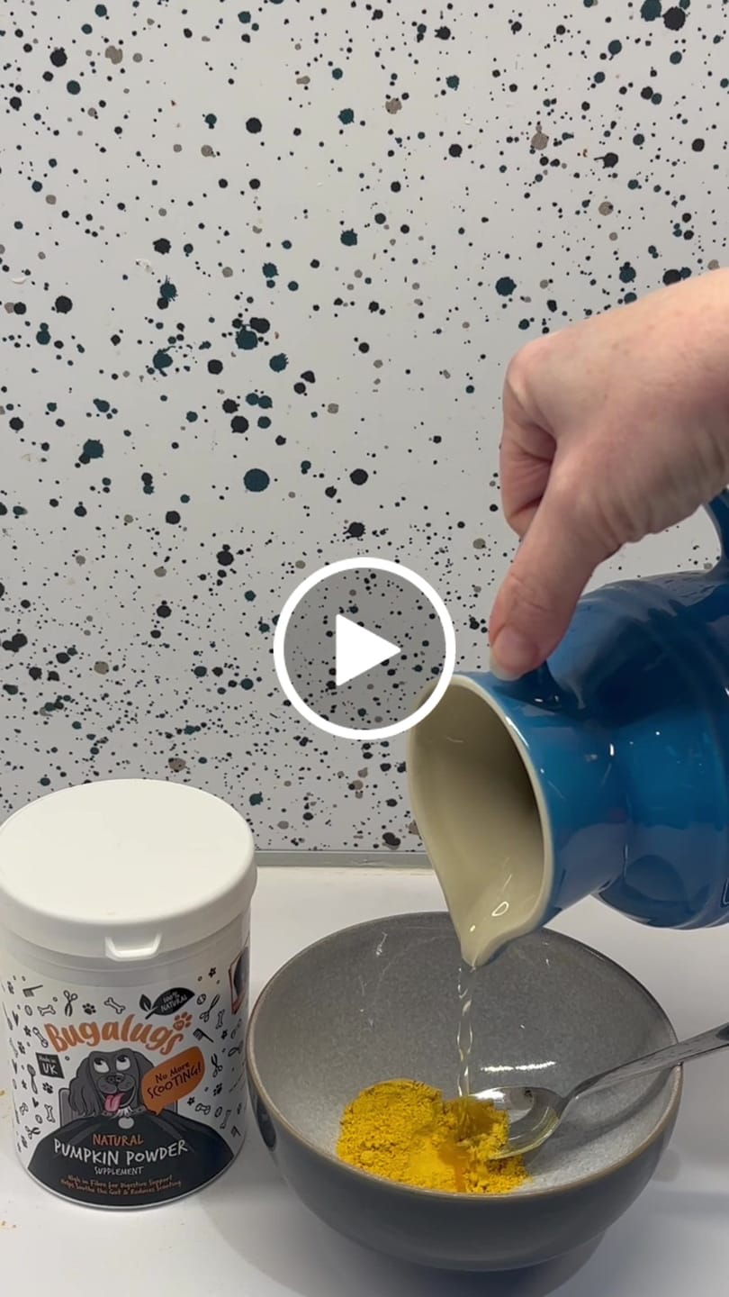 Customer video review of Pumpkin Powder Supplement for Dogs (200g)