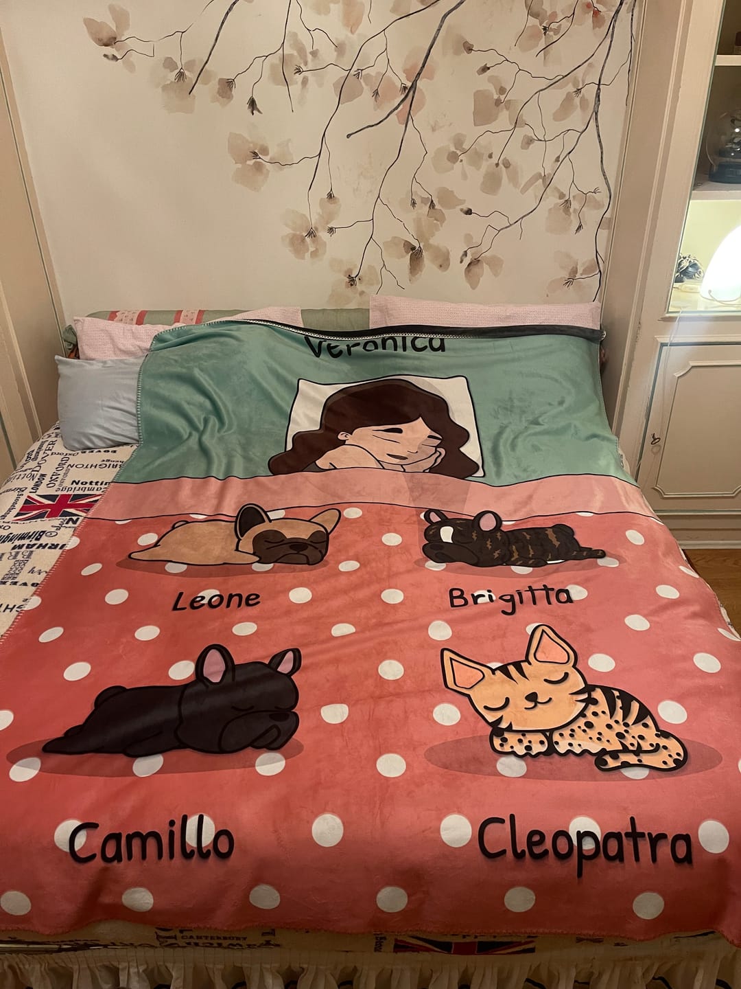 Customer photo review of Tempo di coccole con gli animali domestici (Singolo) - Plaid personalizzato