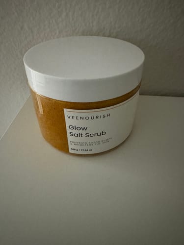 Customer photo review of Glow Salt Scrub