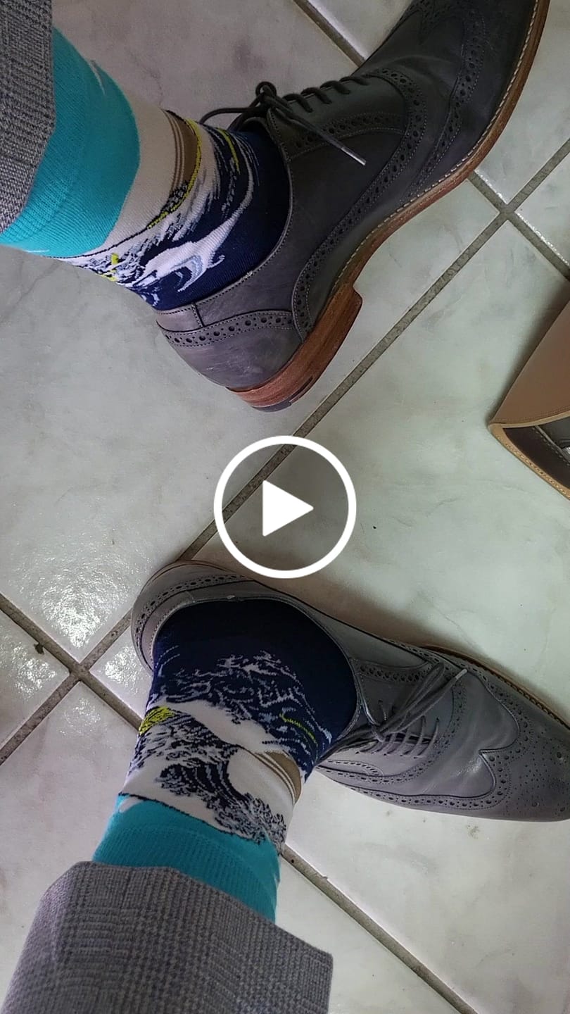 Customer video review of Famous paintings socks