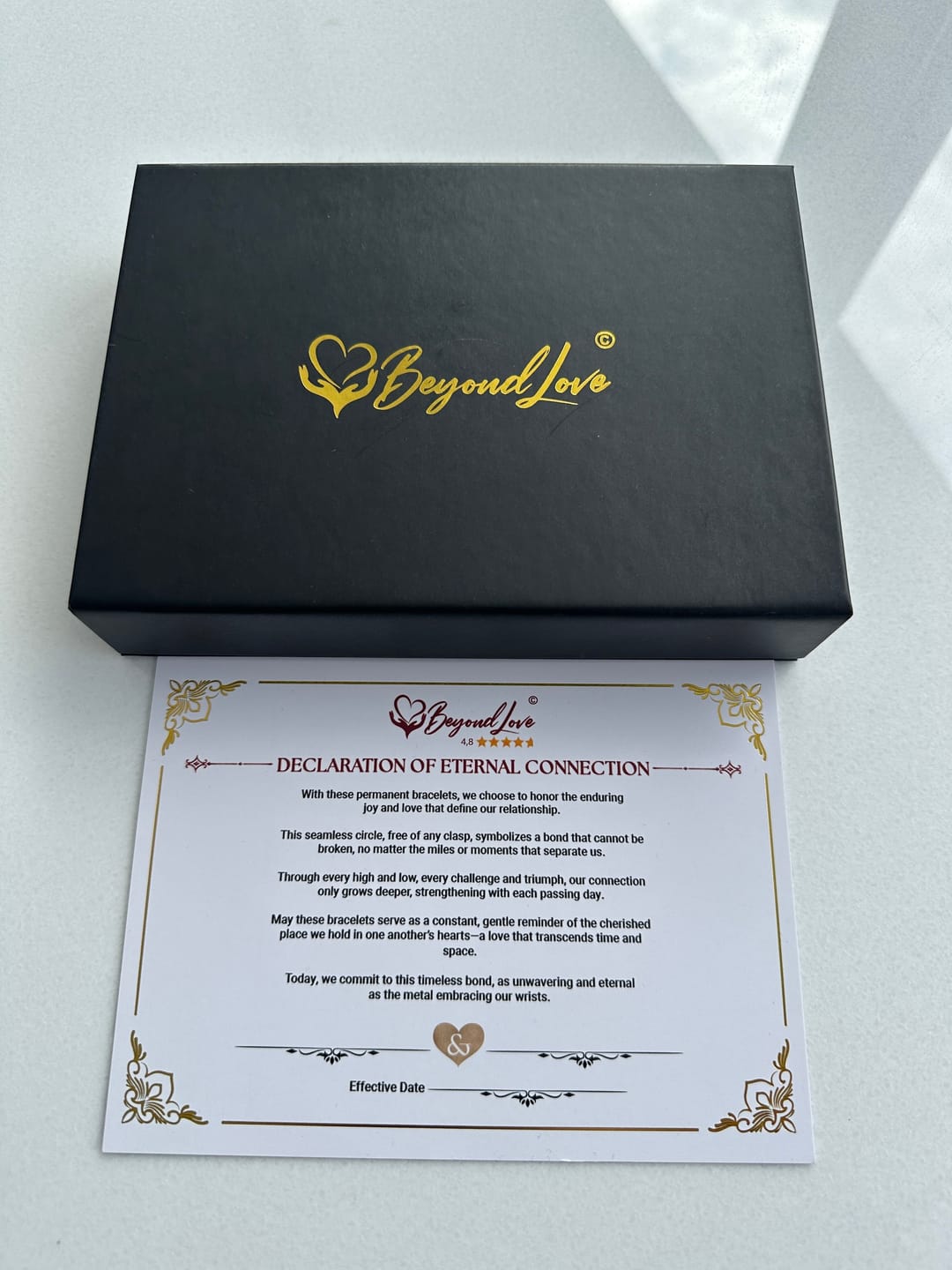 Customer photo review of Beyond Love Ednless-Bracelets with Engraving