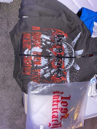 Customer photo review of Lost Intricacy Dark City Zip Up