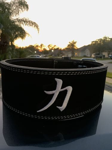 Customer photo review of Double Prong Belt, All Black, 10MM - IPF Approved