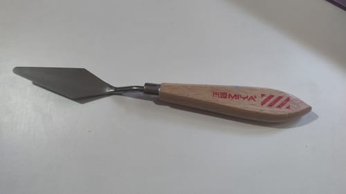 Customer photo review of Miya - Espátula Metálica con Mango de Madera