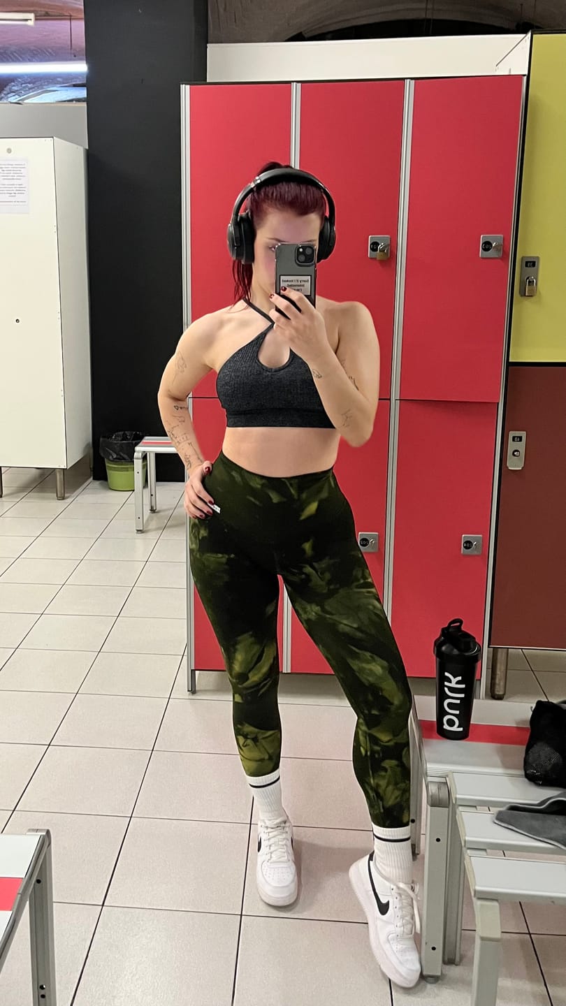 Customer photo review of Leggings Maltinto Verde Purgatorio
