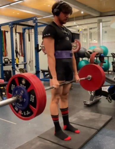 Customer photo review of Black Singlet, Unisex – IPF Approved