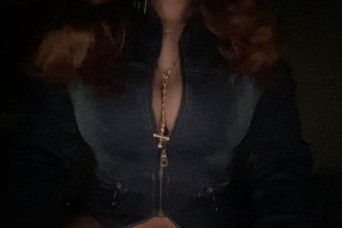 Customer photo review of THE VILLAIN MOTO JACKET (BLUE DENIM)