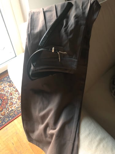 Customer photo review of Pantalone Cotton a palazzo con cintura