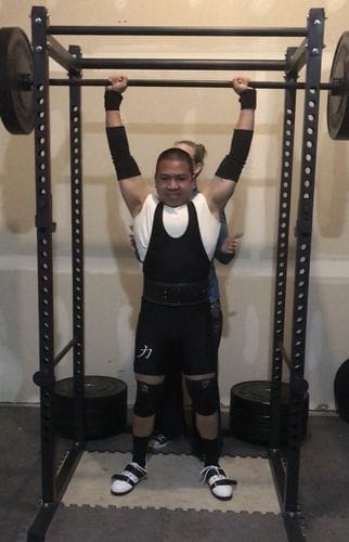 Customer photo review of Black Singlet, Unisex – IPF Approved
