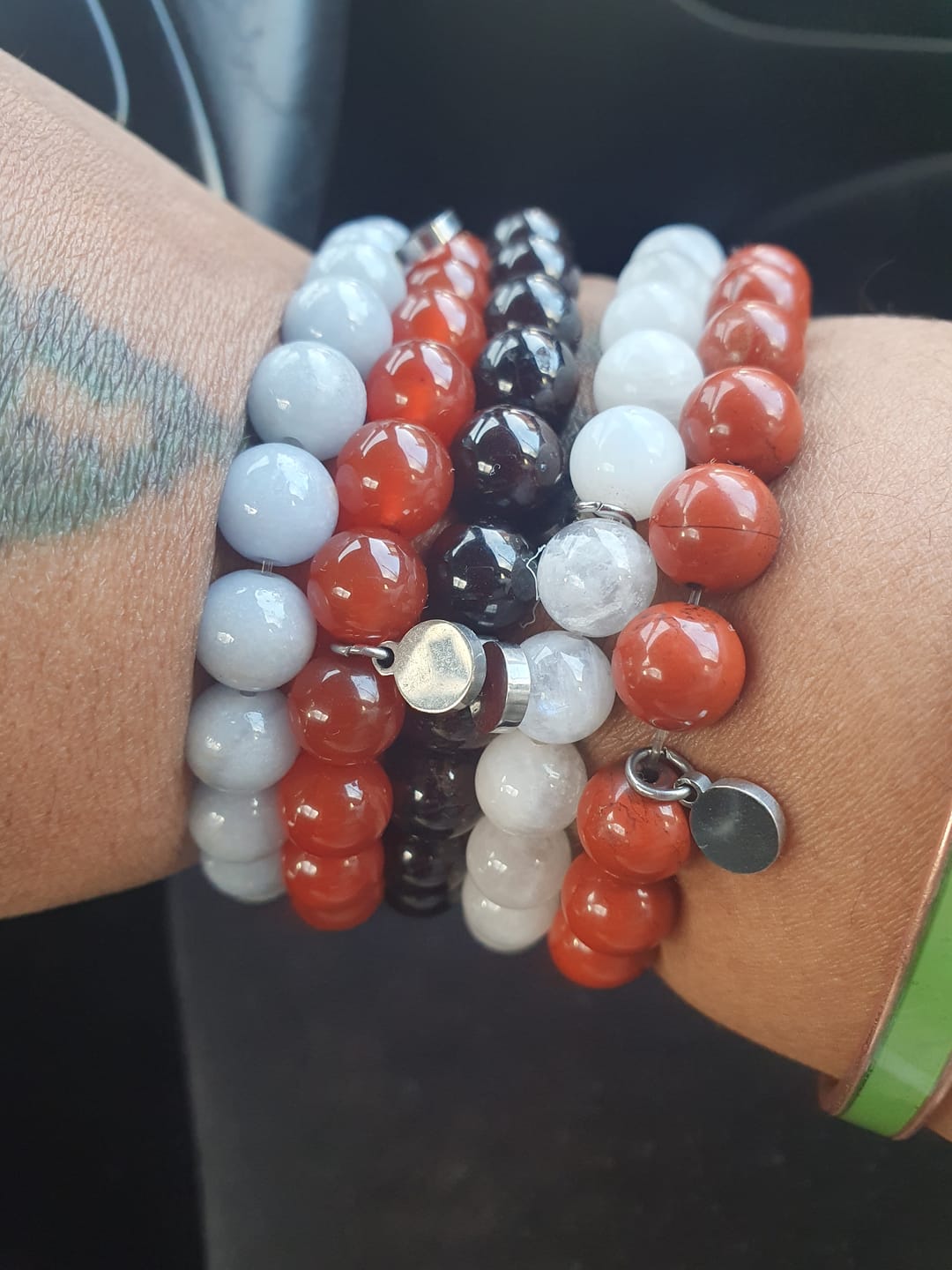 Customer photo review of Rainbow Moonstone Bracelet