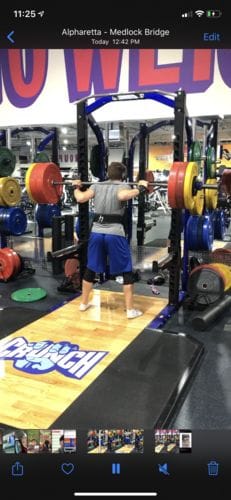 Customer photo review of Single Ply Knee Sleeves