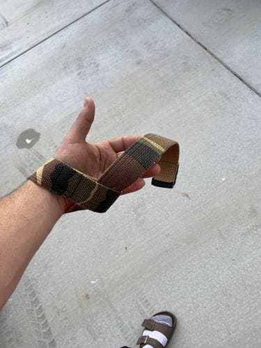 Customer photo review of Originals Lifting Straps, Camo - Cotton