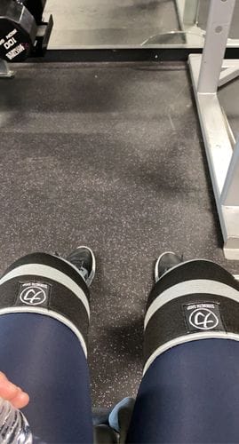 Customer photo review of Triple Ply Knee Sleeves