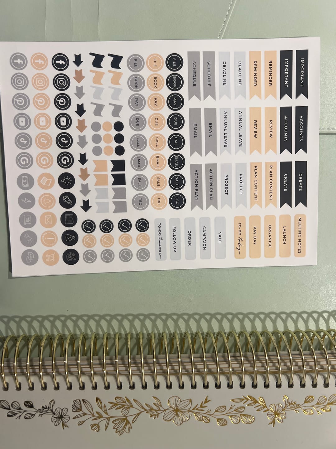 Customer photo review of Sticker Pack Business Black