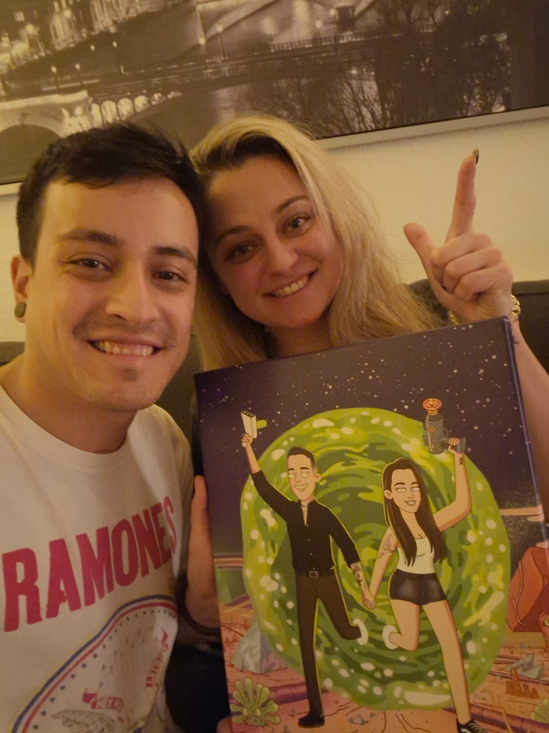 Customer photo review of 'Rick and Morty' Custom Portrait