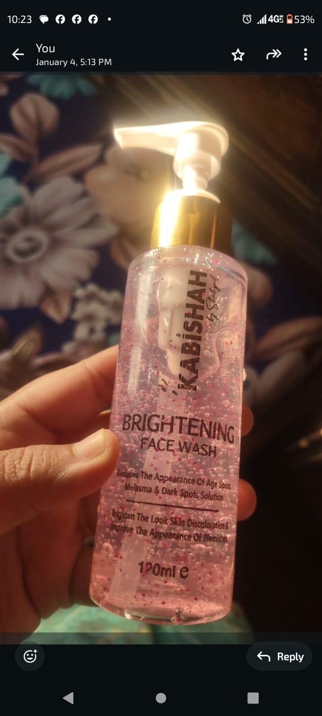 Customer photo review of Rice Extract Facewash