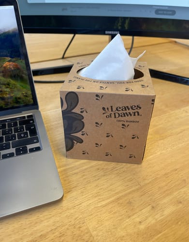 Customer photo review of Tissues - 100% Bamboo