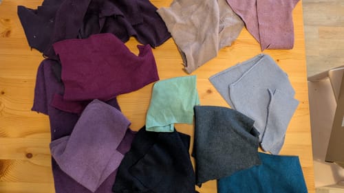 Customer photo review of Eine Handvoll Stoffreste Kaschmir