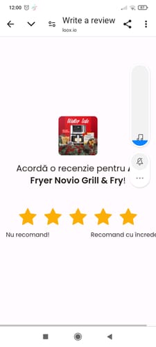 Customer photo review of Air Fryer Novio Grill & Fry