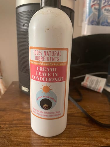 Customer photo review of Creamy Leave In Conditioner