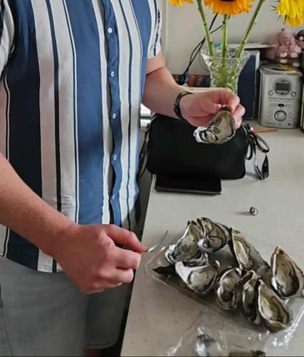 Customer photo review of Fresh NZ Oysters (Half-Shell) 6 Pieces