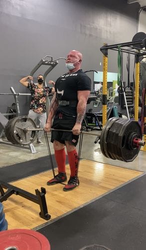 Customer photo review of Bastard Deadlift Bar - Black Chrome Shaft