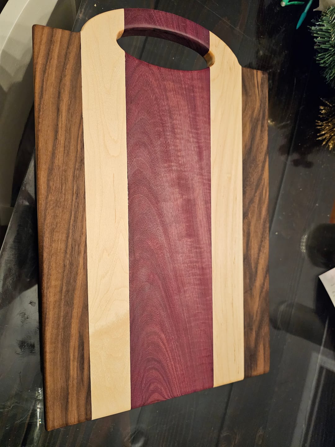 Customer photo review of Oval Grip Handle Acrylic Router Template