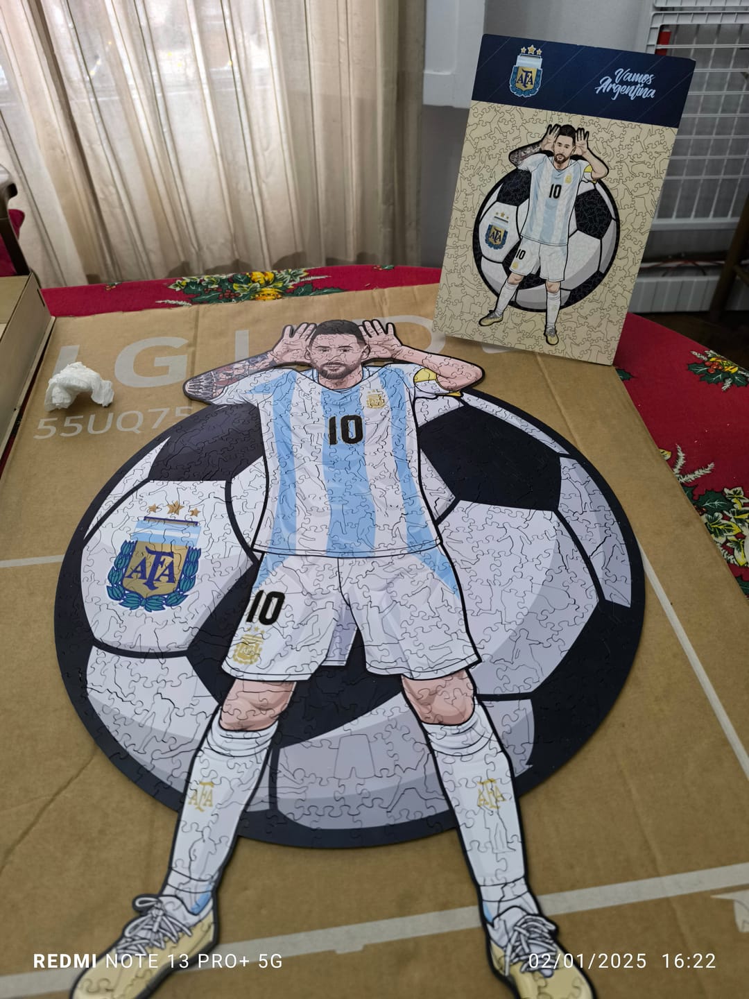 Customer photo review of Lionel Messi - Rompecabezas de Madera