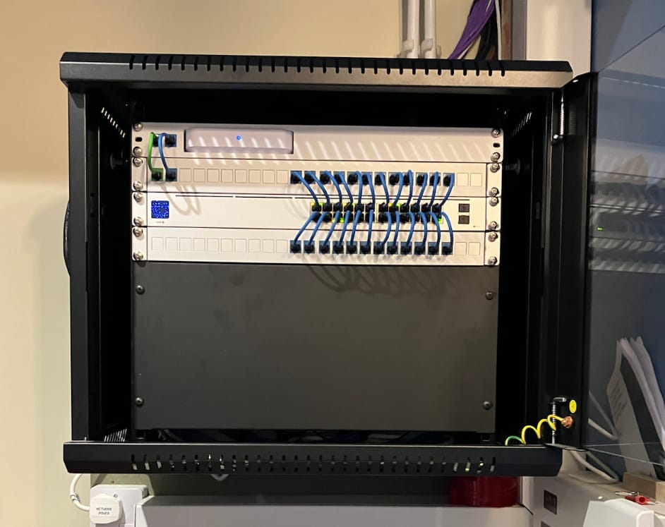 Customer photo review of 1U Rack Mount for Ubiquiti Unifi Cloud Gateway Ultra /  Gateway Max (Modular)