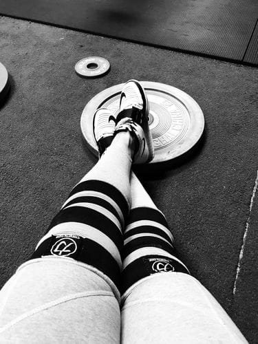 Customer photo review of Triple Ply Knee Sleeves
