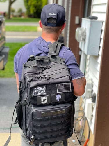 Customer photo review of Training Backpack 2.0, Black - Add Extra Patches