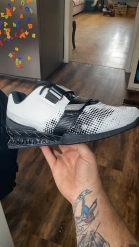 Customer photo review of Strength Shop Original Weightlifting Shoes, White