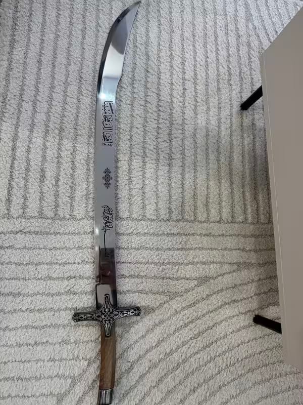 Customer photo review of Osmanisches Yalmanli Schwert Osmanli Kilic