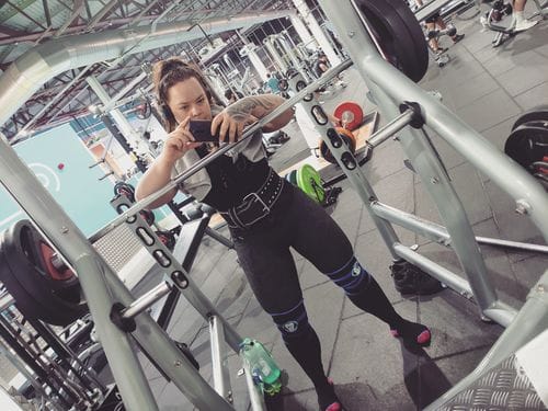 Customer photo review of Double Prong Belt, All Black, 10MM - IPF Approved