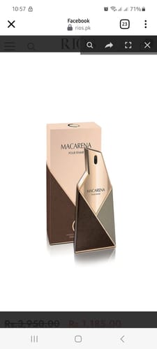 Customer photo review of Camara Contact Pour Femme Perfume 100ml