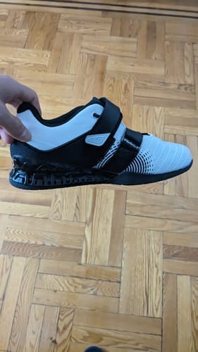 Customer photo review of Strength Shop Original Weightlifting Shoes, White