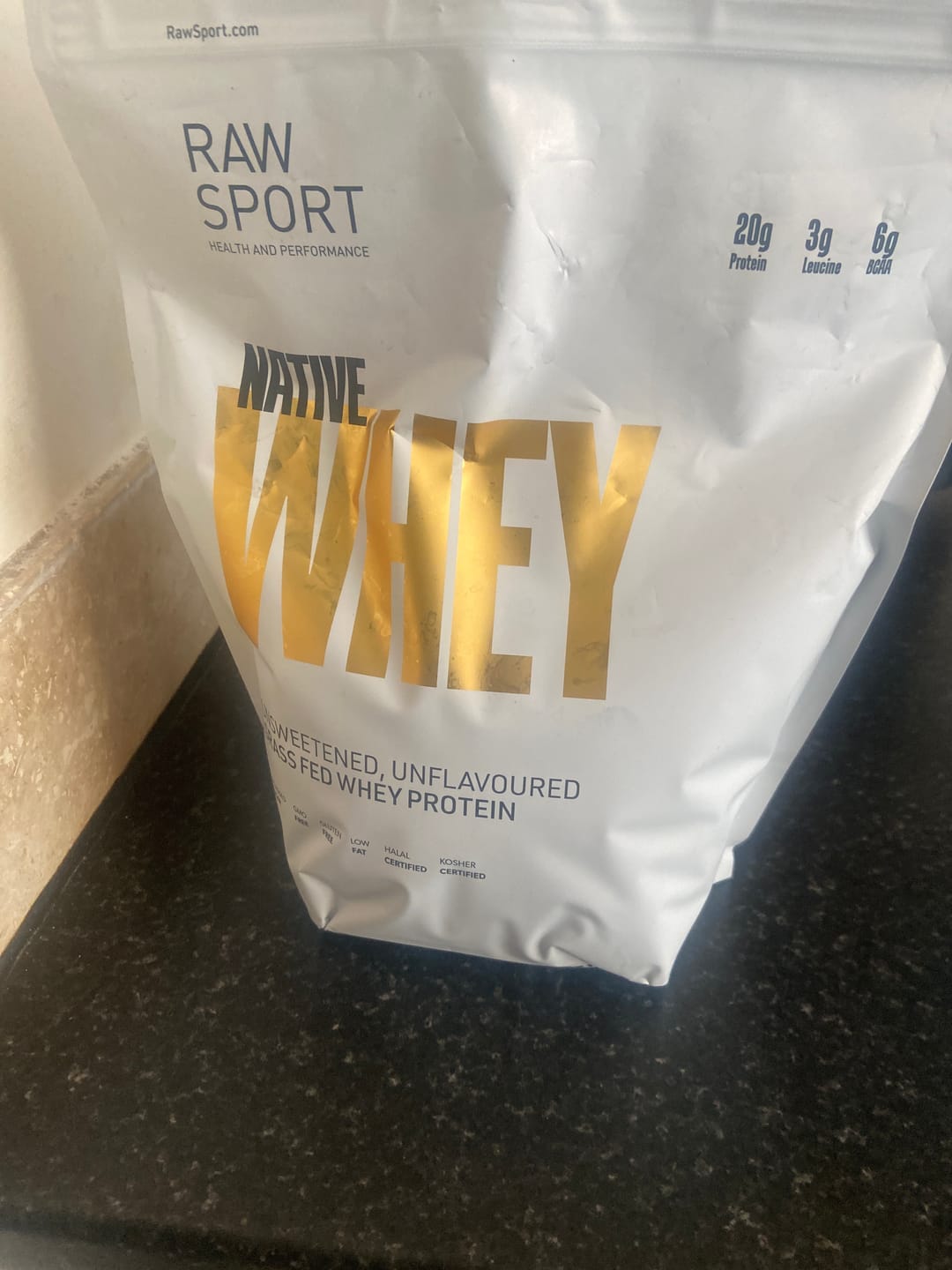 Customer photo review of Native Whey - Unflavoured Grass Fed Protein