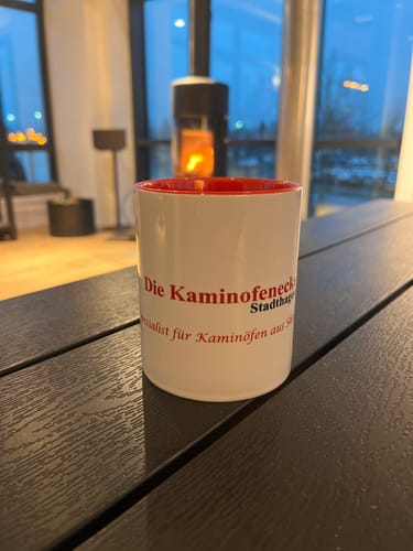 Customer photo review of TassenExpress - Becher Keramik Tasse mit Logo bedruckt 325ml Firmenlogo