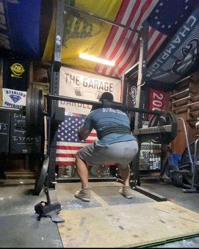Customer photo review of Riot Olympic Safety Squat Bar