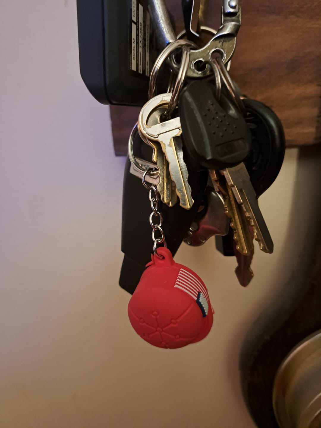 Customer photo review of MAGA Hat Keychain (Limited Edition)