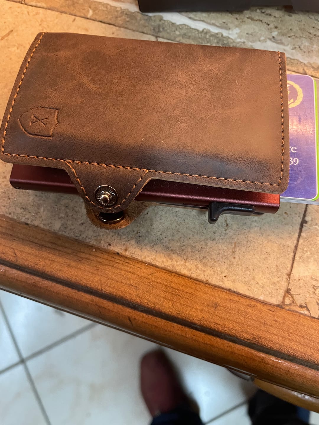 Customer photo review of Billetera Modelo AirTag