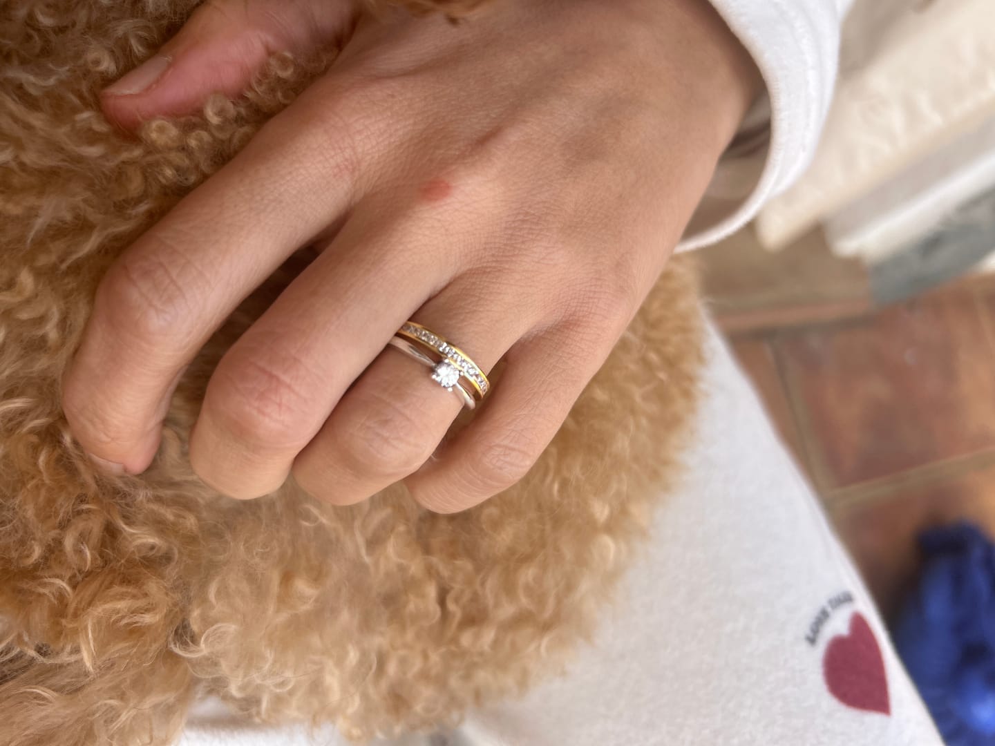 Customer photo review of Anillo Circonita Solitaria