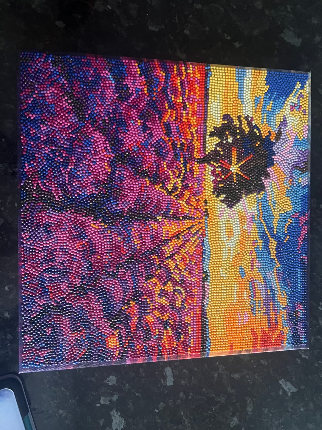 Customer photo review of “Lavender Field” Crystal Art Canvas 30x30cm