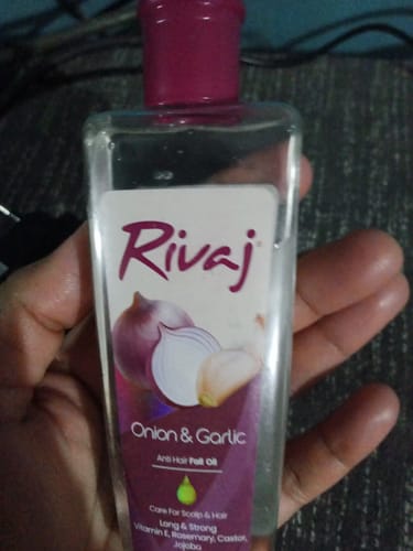 Customer photo review of Rivaj Onion & Garlic Anti-Hair Fall Oil 100ml