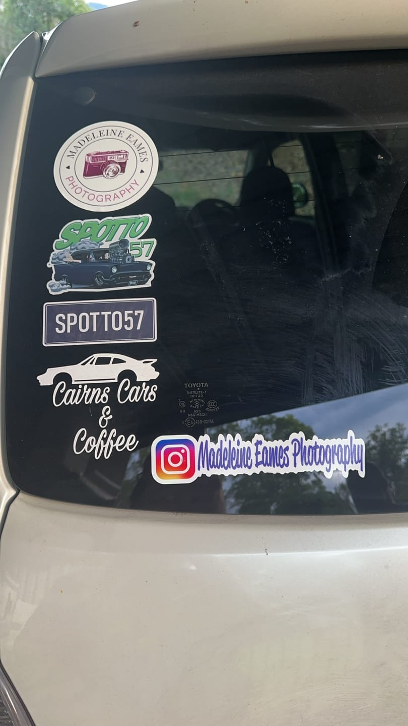 Customer photo review of Circle - Custom Stickers